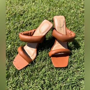 Shoedazzle Brown Heels